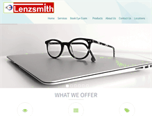 Tablet Screenshot of lenzsmith.com